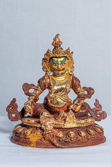 Zambala (Jambhala) Statue | Copper with Mercury Gold Plating