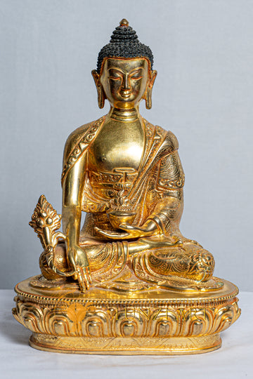 Copper Mercury Gold Platted Shakyamuni Buddha