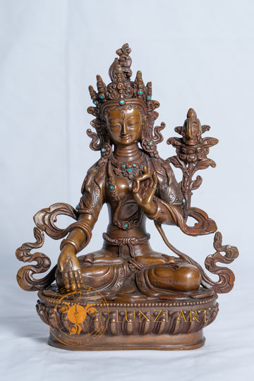 Copper Oxidized White Tara
