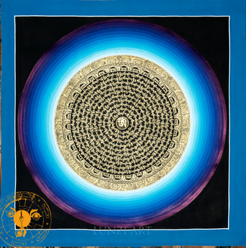 Lotus Mantra Mandala “Sacred OM & the Six Syllables"