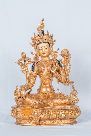 Green Tara | Full Gold Plated
