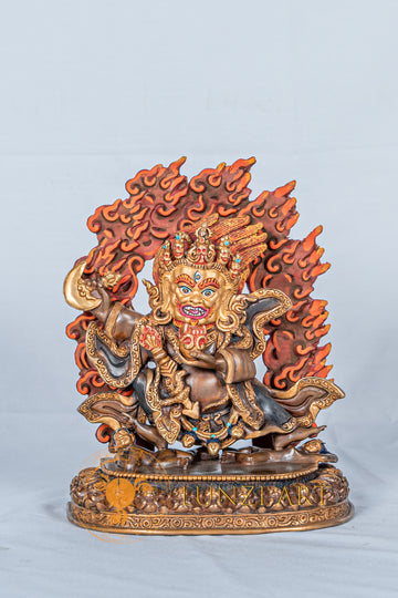 Mahakala | Half Gold Plated Statue
