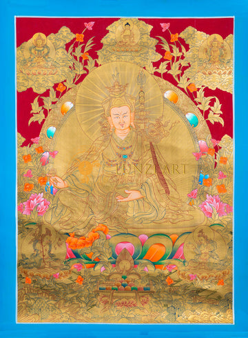 The Second Buddha: Guru Rinpoche Thangka Painting