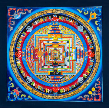 Kalachakra Mandala Thangka: un portale sacro per l'illuminazione
