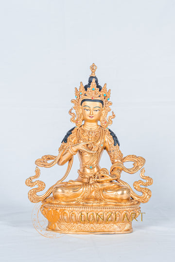Vajrasattva Statue | Fully Gold-Plated Copper