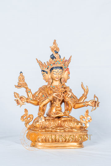Namgyalma Statue | Fully Gold-Plated Copper