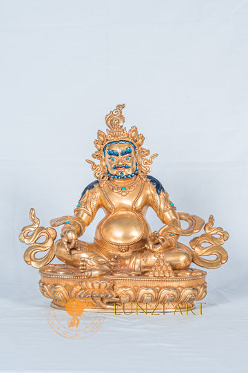 Zambala (jambhala) Statue | Fully Gold Plated Copper