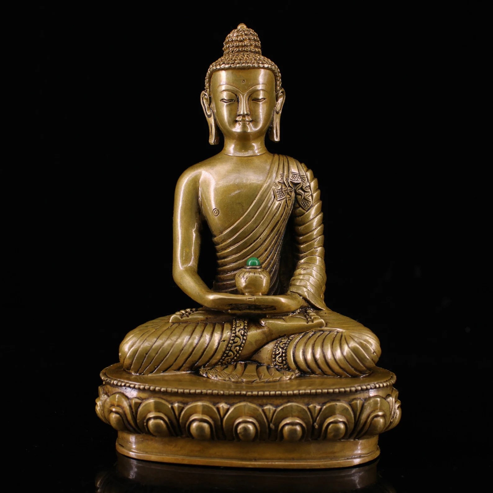 Brass Buddha statue