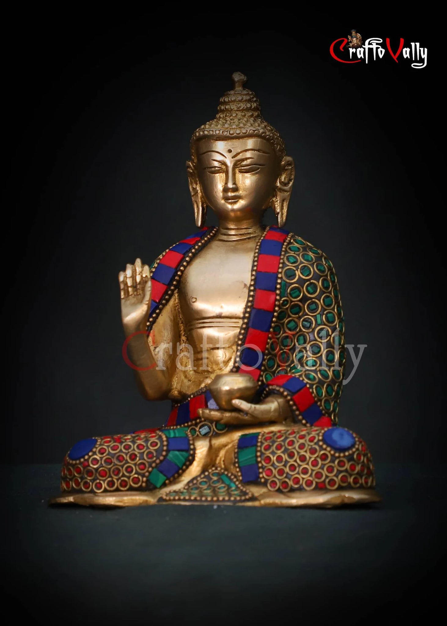 Sleeping Gold Buddha Brass Metal