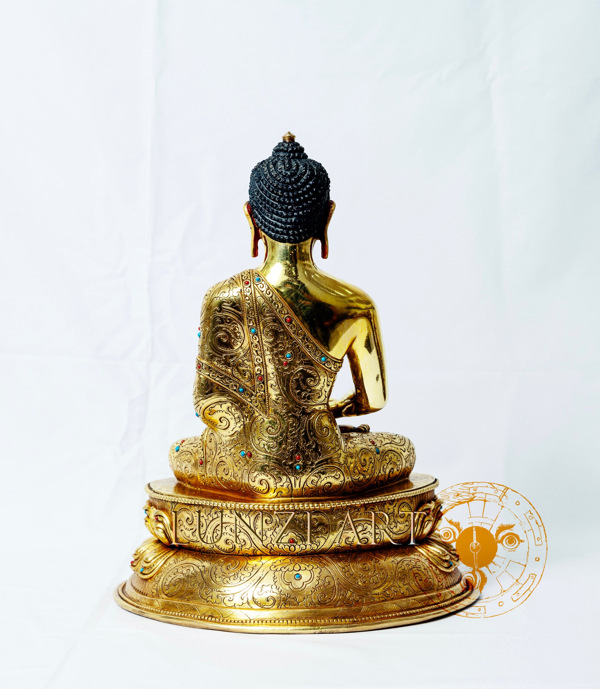 Copper Full Gold plated Amitabha Buddha - statues
