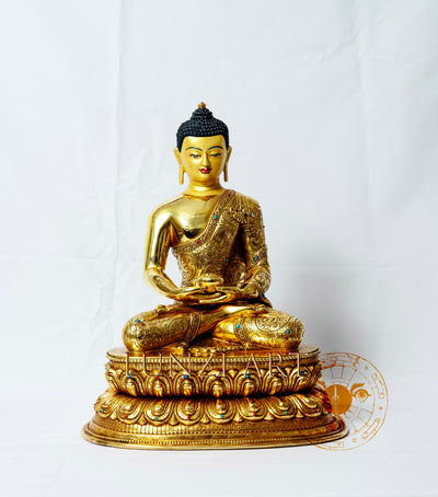 Copper Full Gold plated Amitabha Buddha - statues