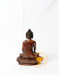 Copper Oxidized, Coffee Coloured Shakyamuni Buddha - statues
