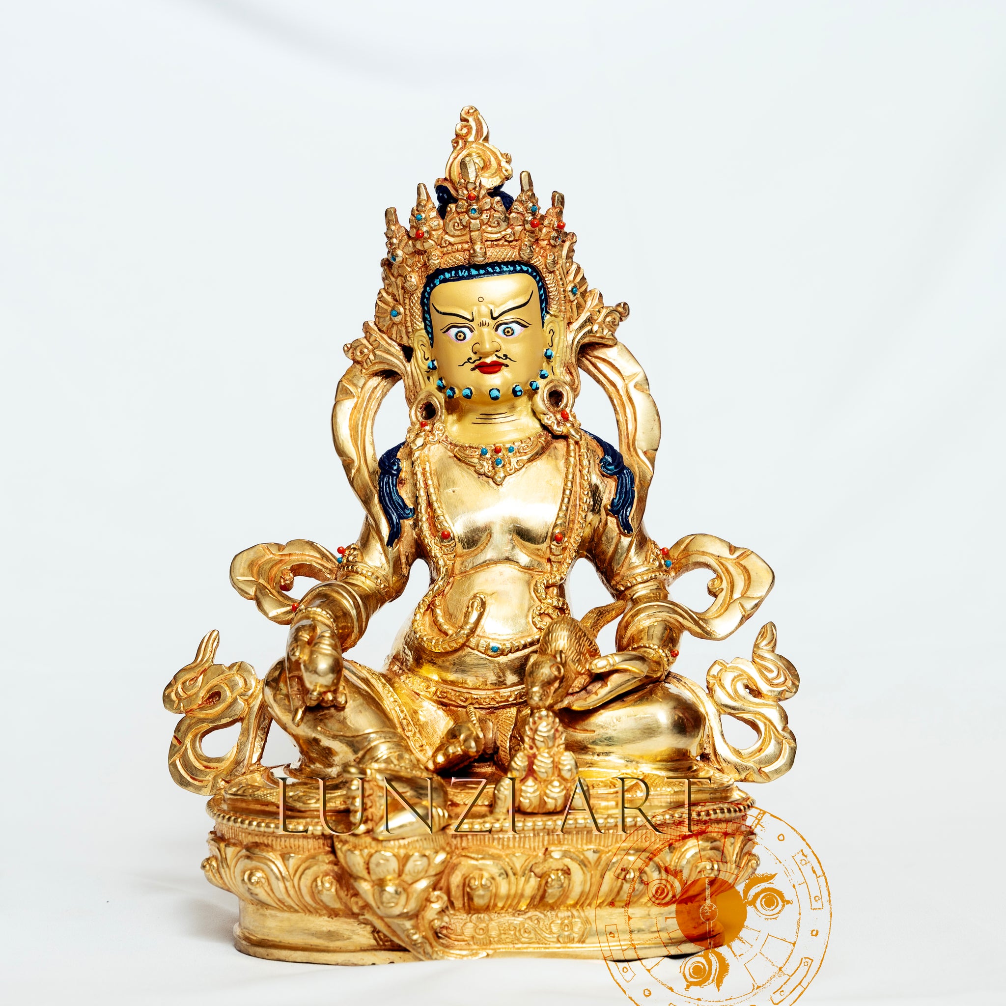 纯铜鎏金“赞巴拉坐像”