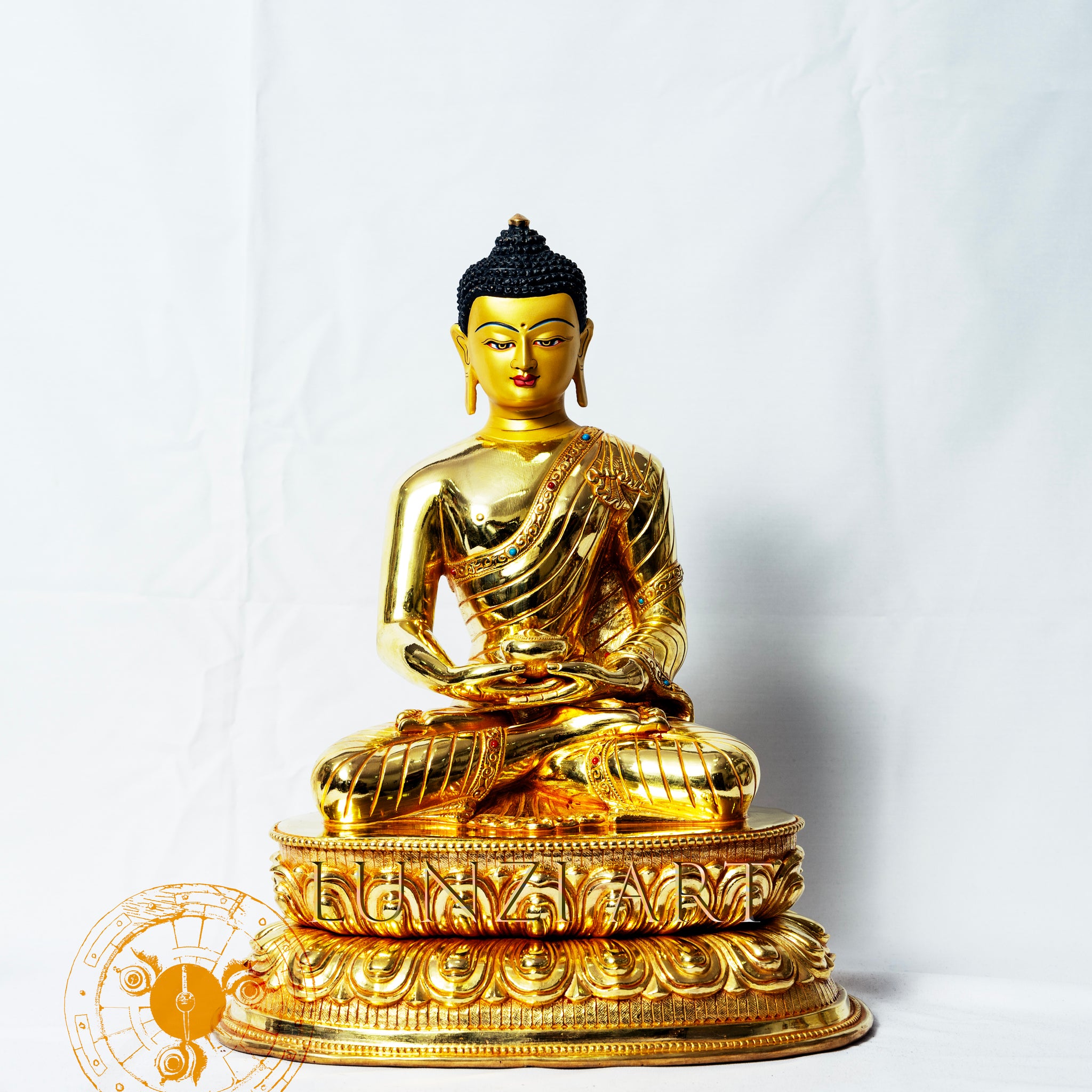 Copper Full Gold plated Amitabha Buddha