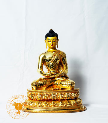 Copper Full Gold plated Amitabha Buddha