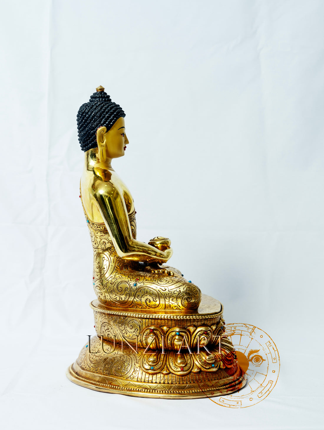 Copper Full Gold plated Amitabha Buddha