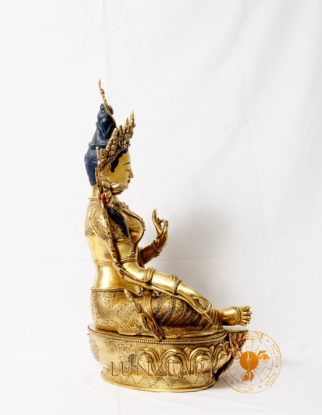 Gilded Copper Statue of Green Tara