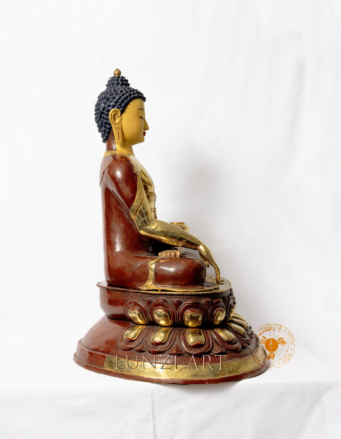 Gilded Copper Statue of Shakyamuni Buddha