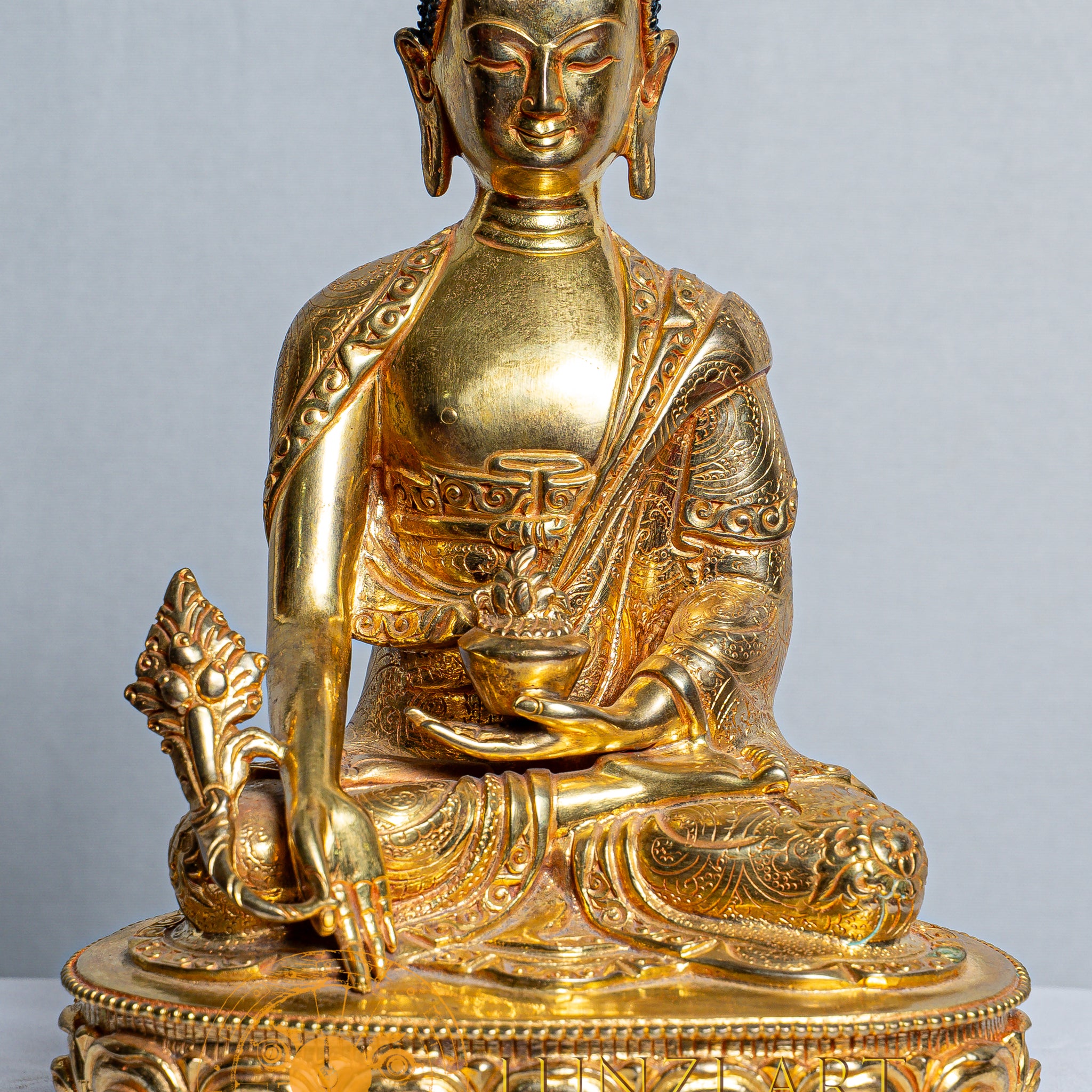 Copper Mercury Gold Platted Shakyamuni Buddha