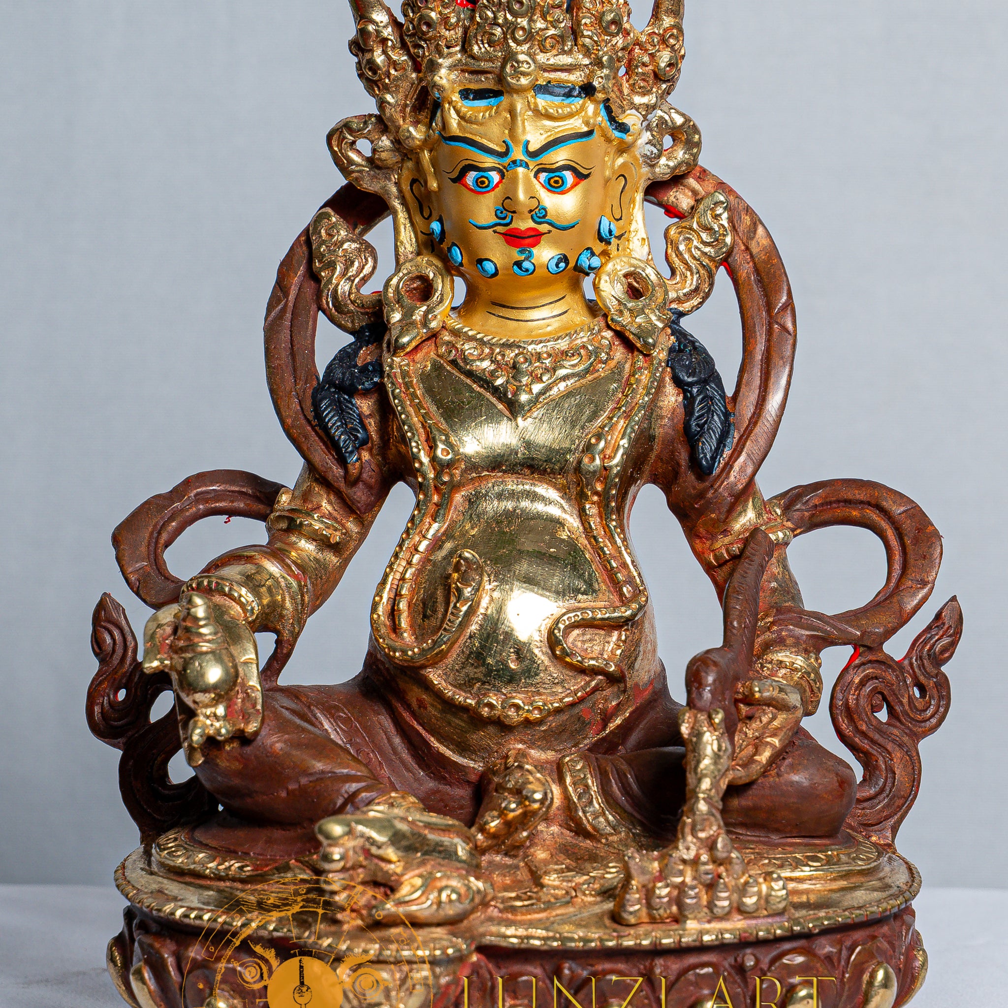 Zambala (Jambhala) Statue |  Copper with Mercury Gold Plating
