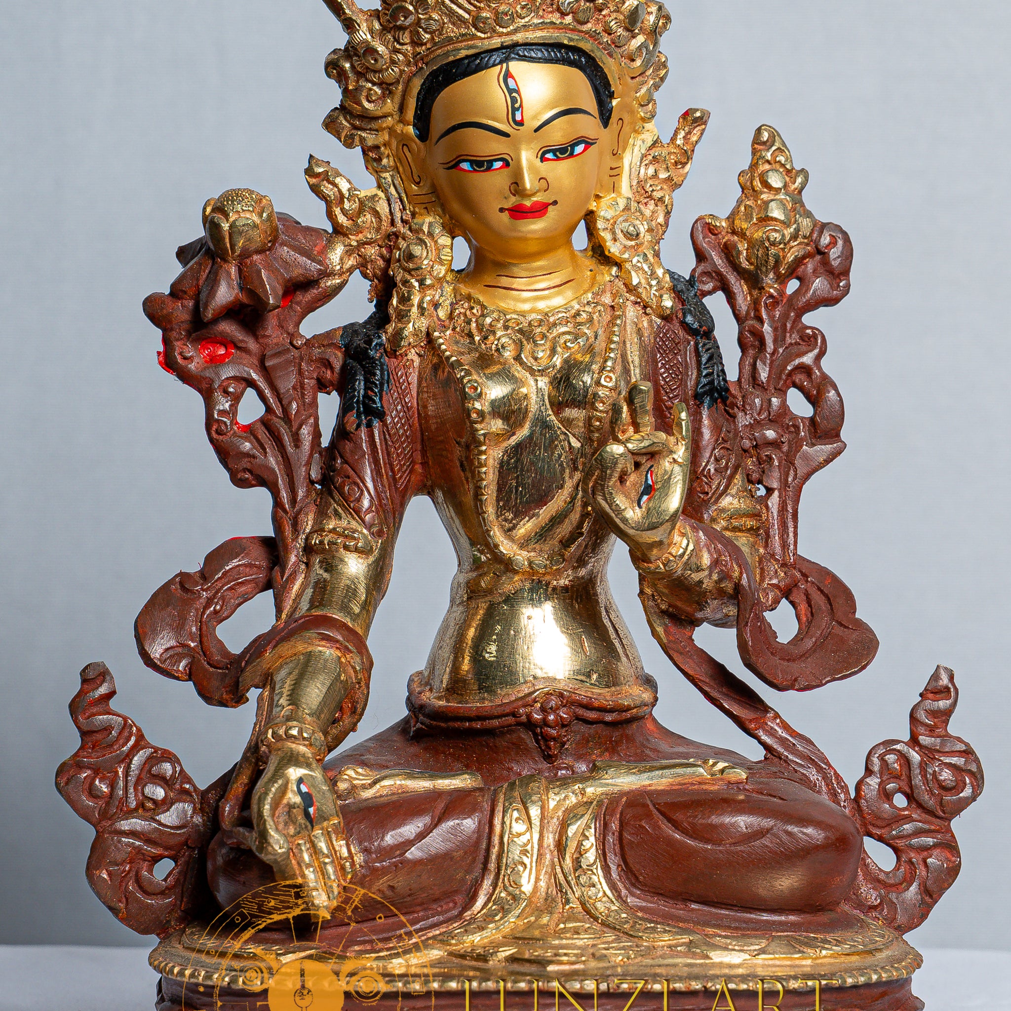 White Tara Statue |  Copper with Mercury Gold Plating