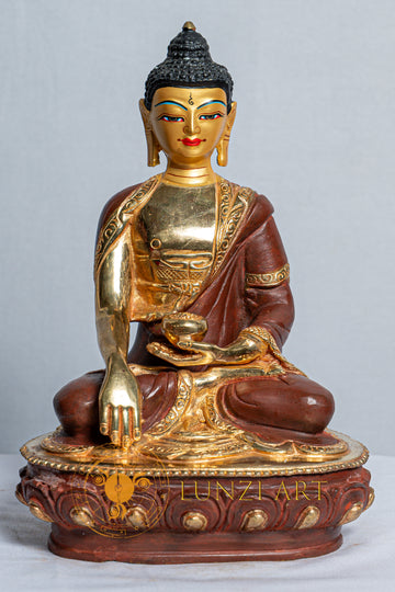 Medicine Buddha Healing buddha Statue | Mercury Gold Plated on Copper