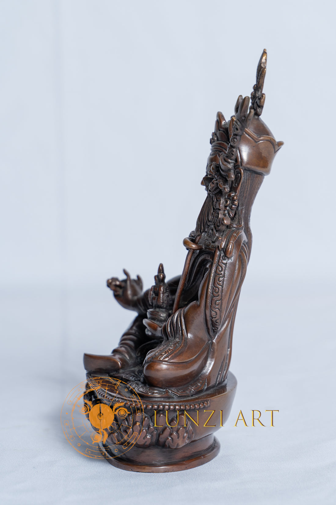 Copper Oxidized Guru Padmasambhava Statue - Guru Rinpoche