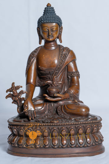 Copper Oxidized Medicine Buddha