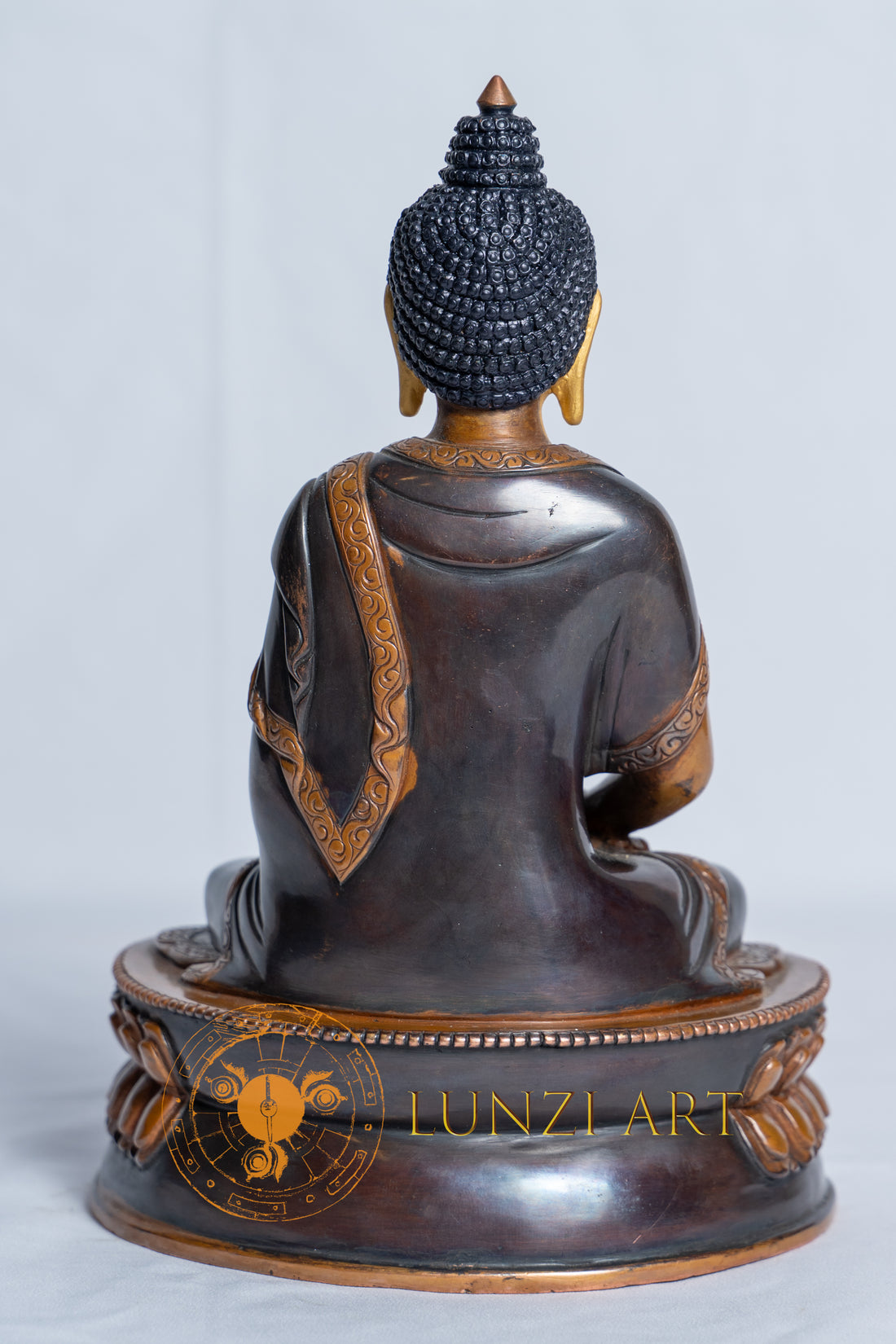 Copper Oxidized Amitabha Buddha