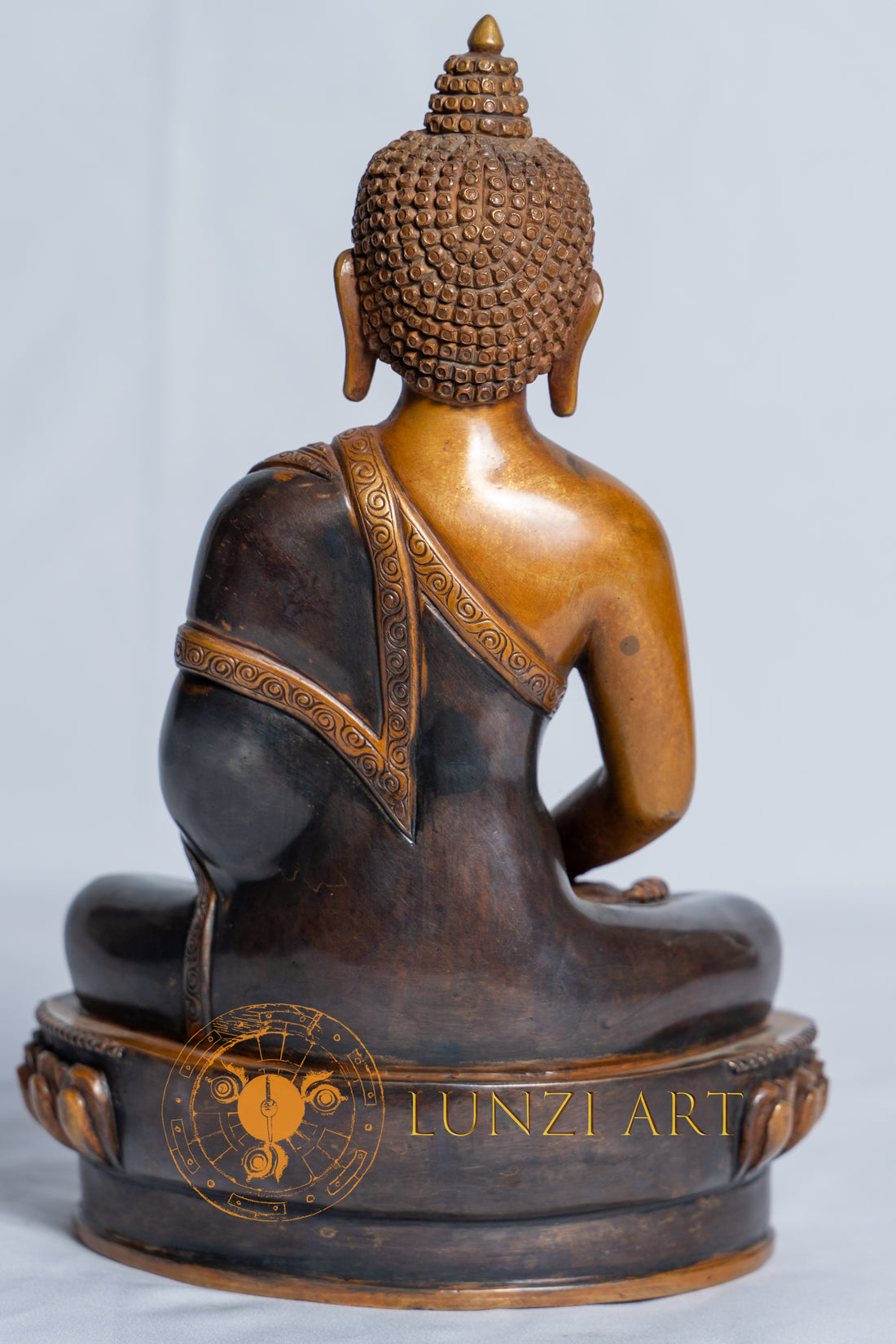 Copper Oxidized Amitabha Buddha