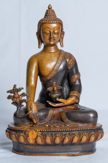Copper Oxidized Medicine Buddha