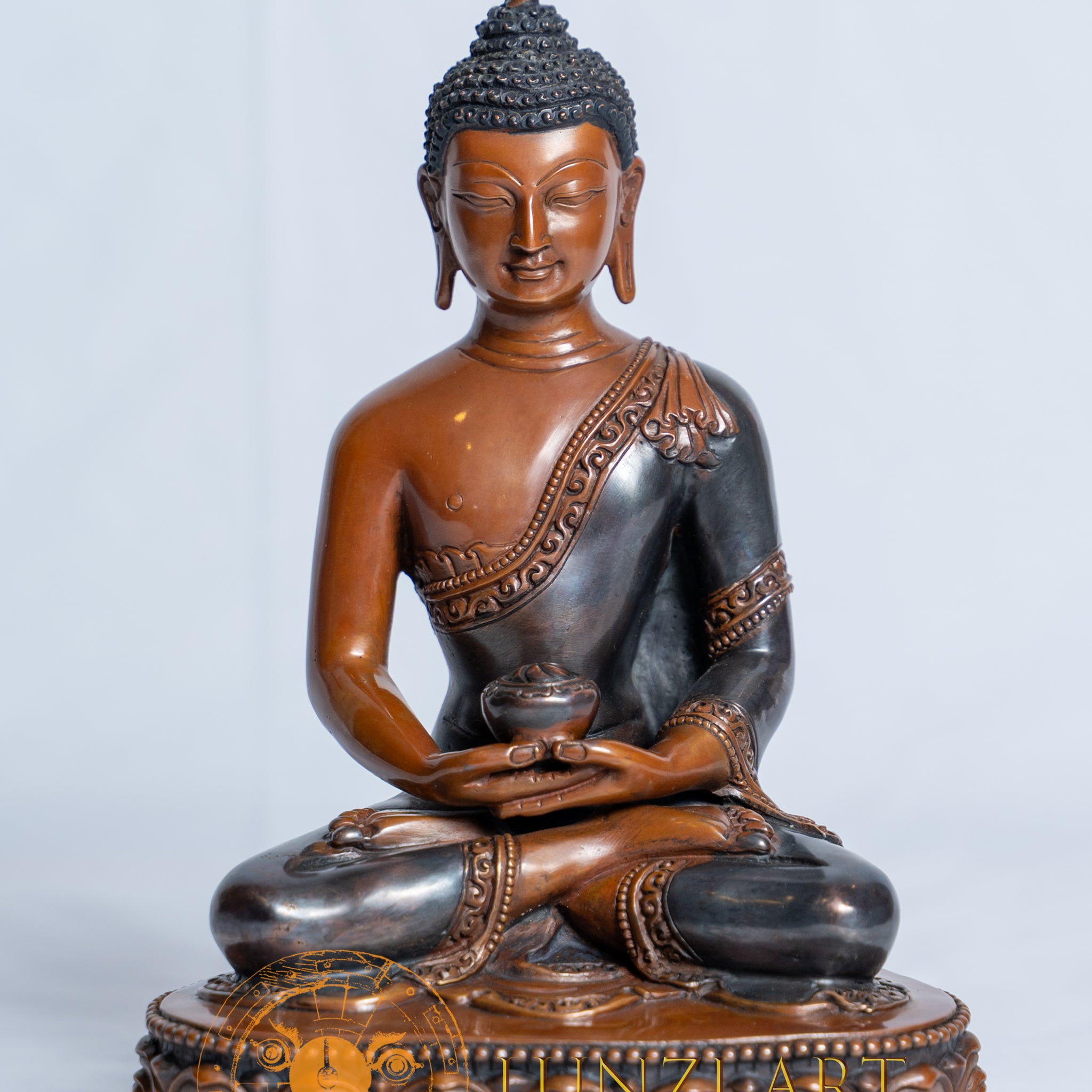 Copper Oxidized Amitabha Buddha