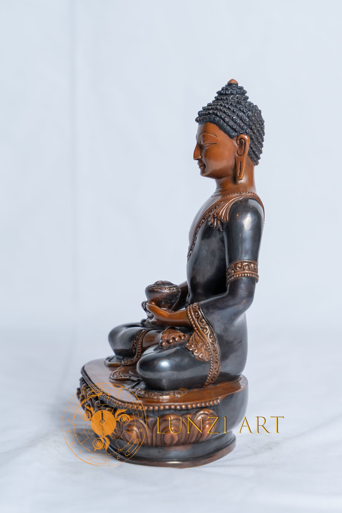 Copper Oxidized Amitabha Buddha