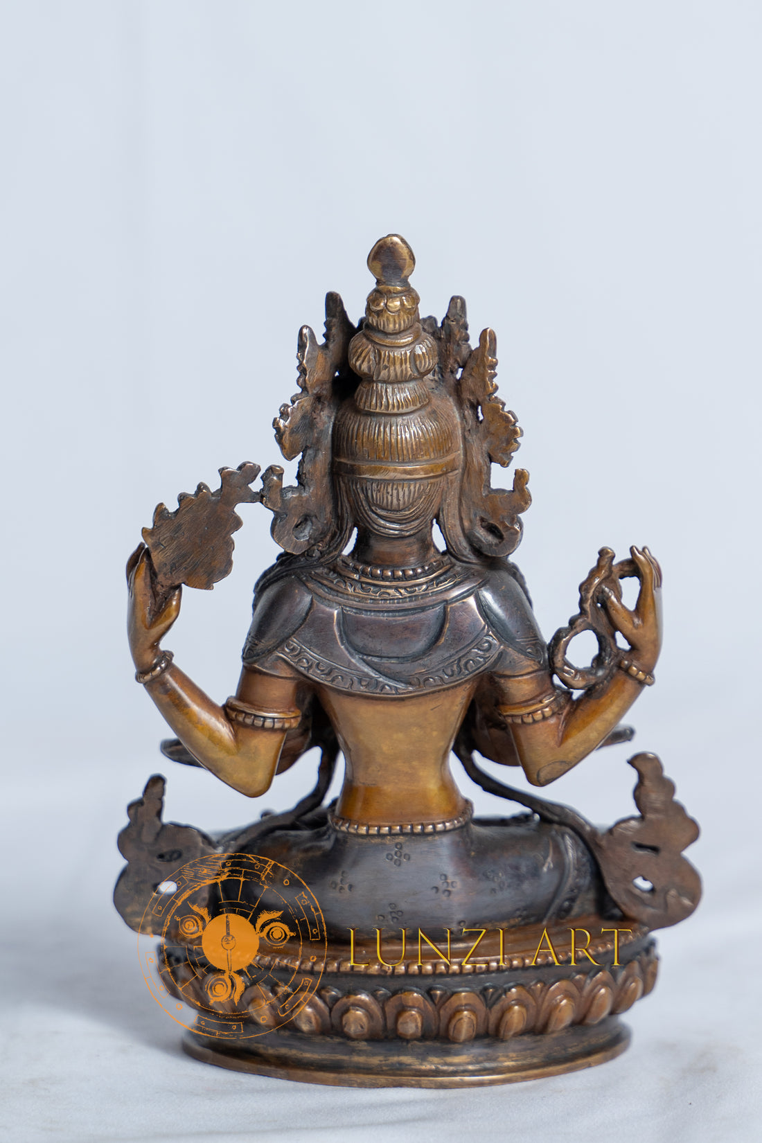 Four Armed Chenrezig Avalokitesvara Statue | Pure Copper