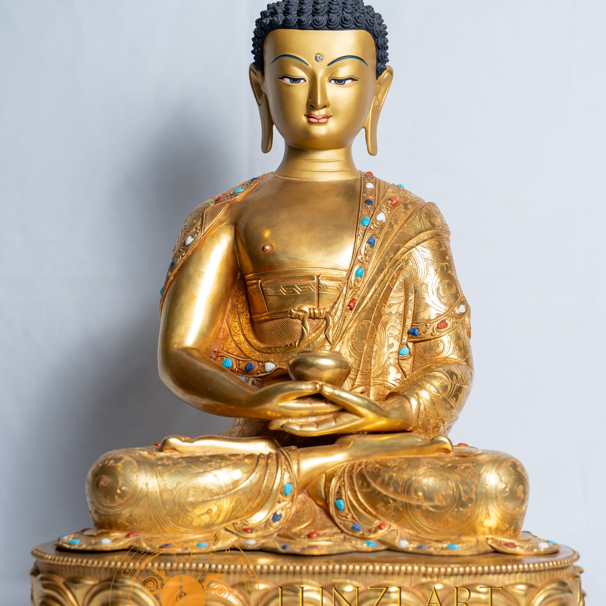Amitabha Buddha Statue | Copper with full gold plated