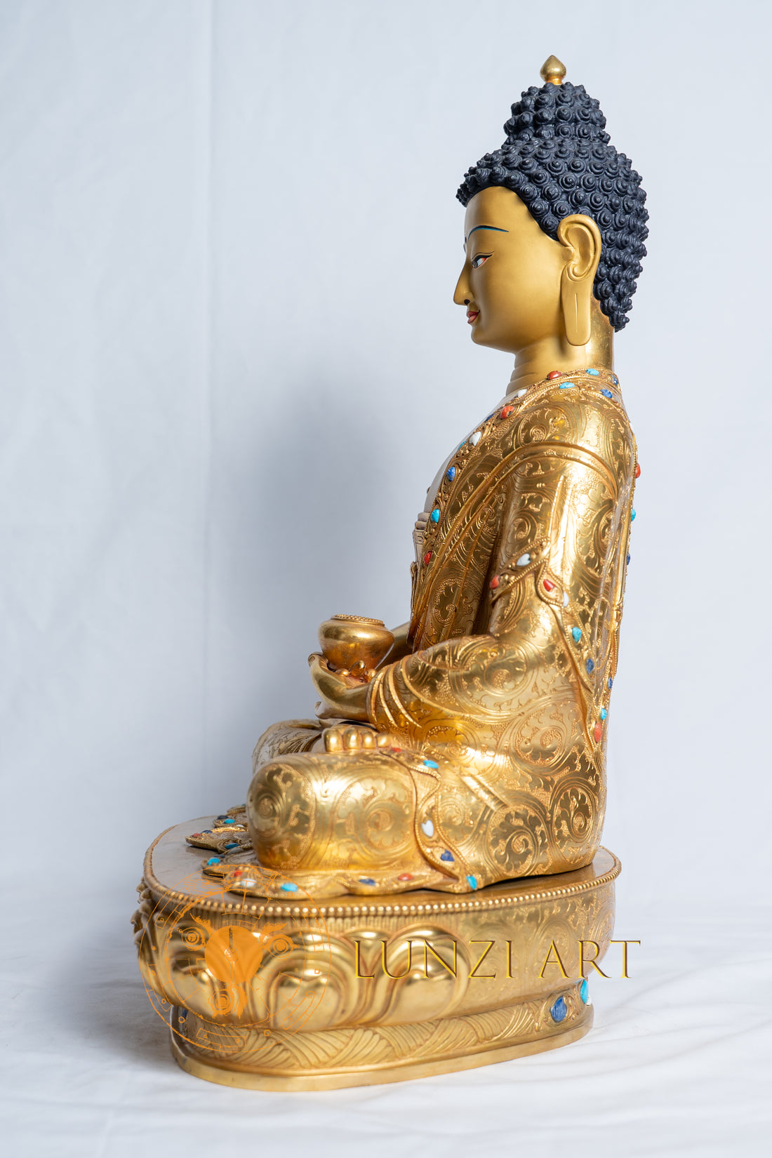 Amitabha Buddha Statue | Copper with full gold plated