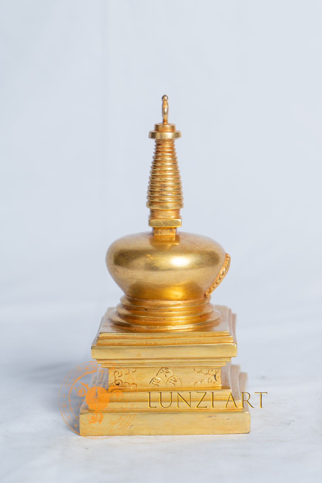 南杰佛塔雕像 | 纯铜镀24k金