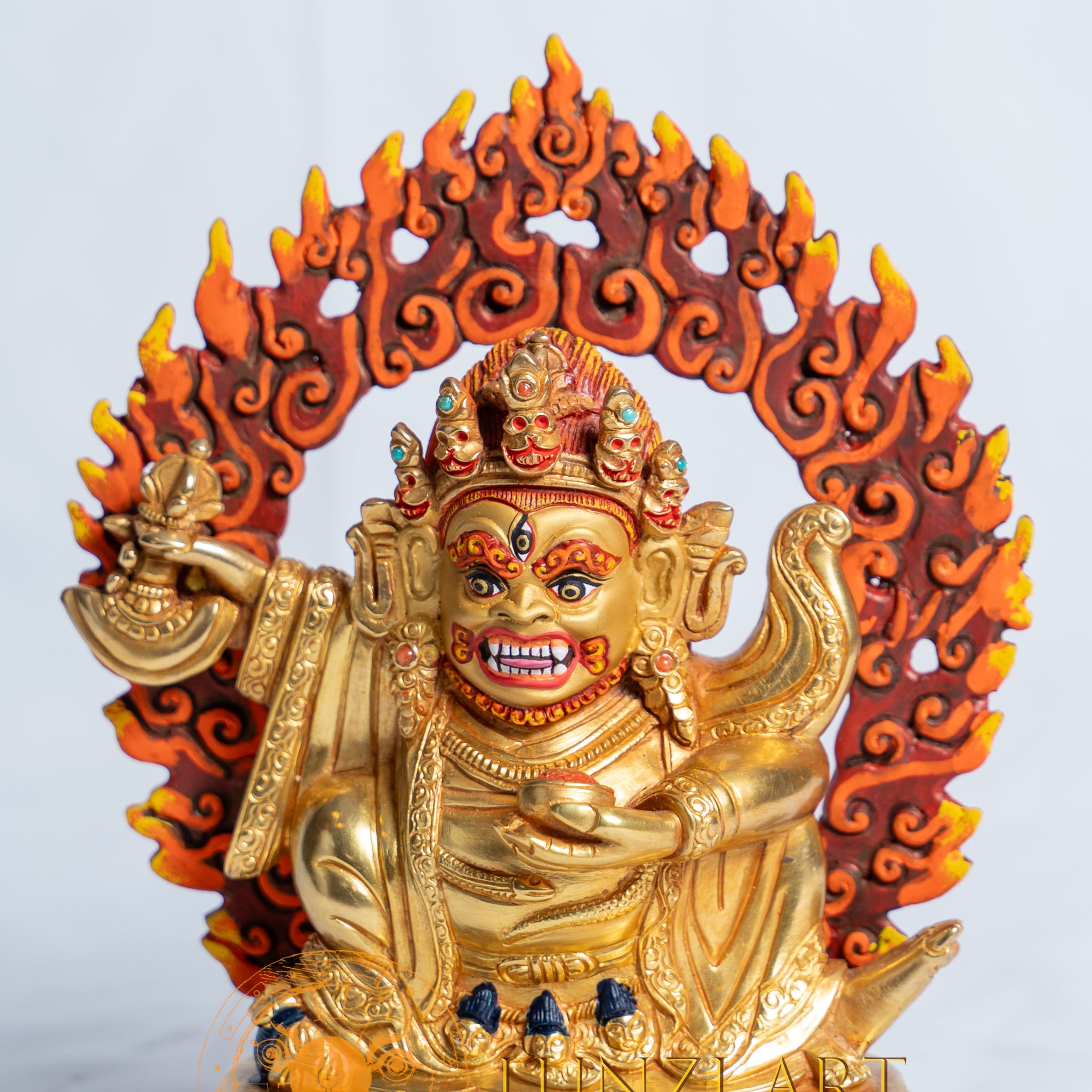 Mahakala Statue | Copper with 24k Full Gold Plating