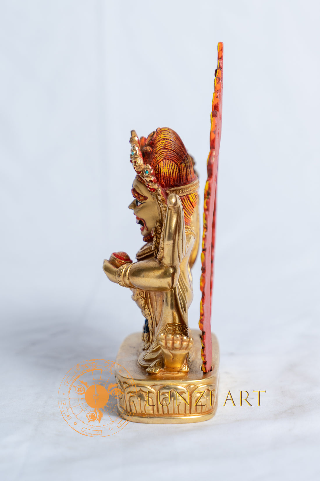 Mahakala Statue | Copper with 24k Full Gold Plating