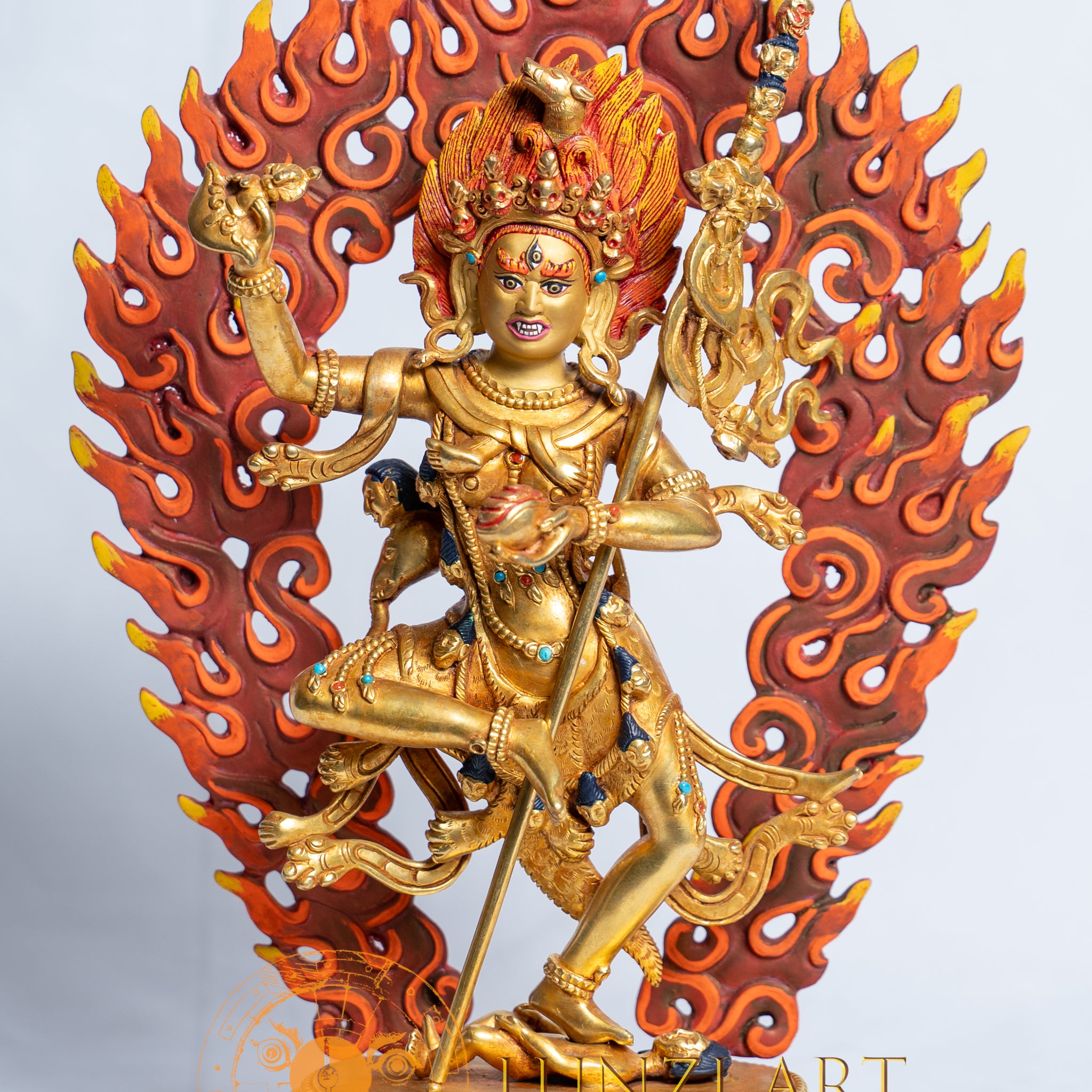Vajravarahi (Dorje Phagmo) Statues | 24k Full Gold Plated