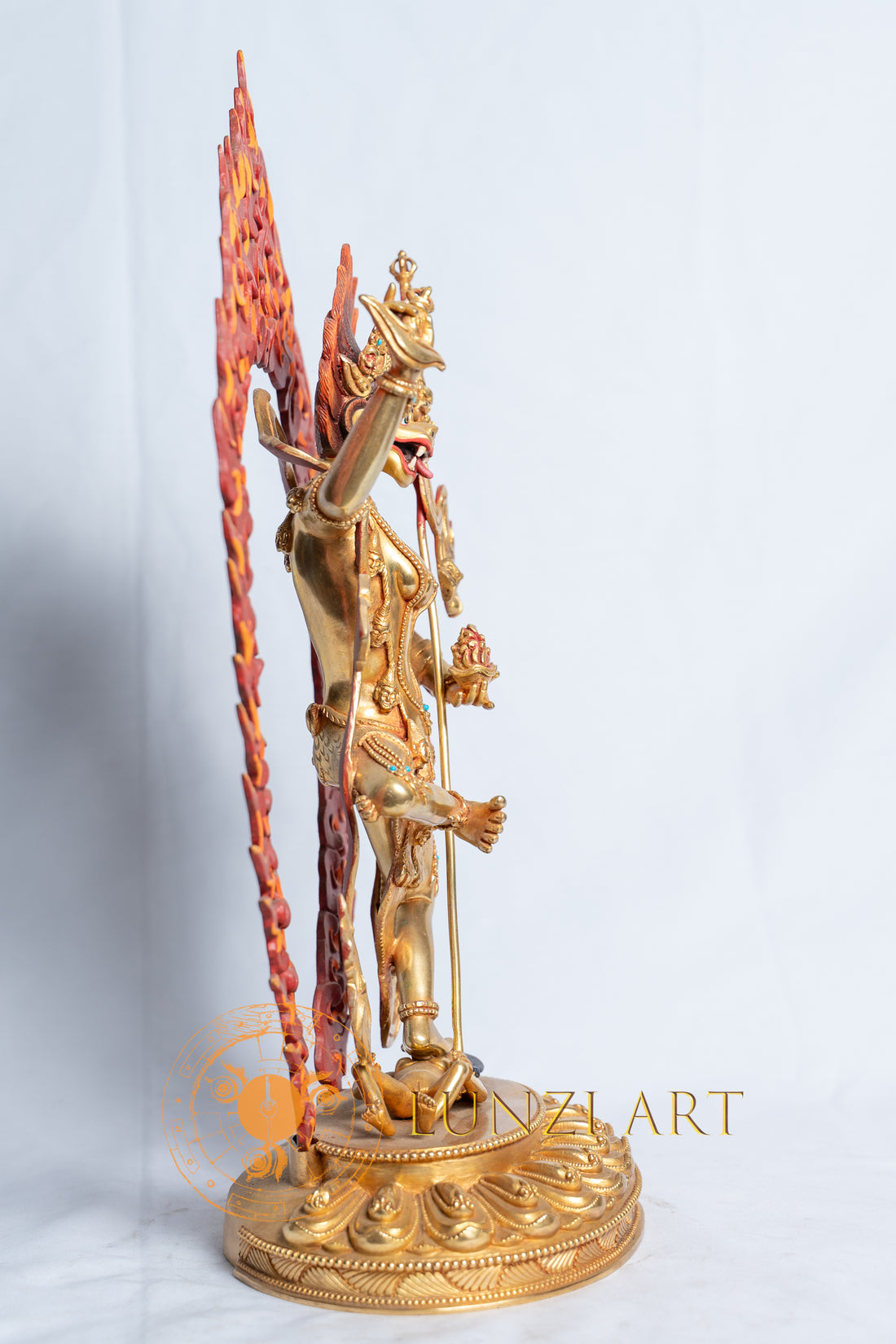 Simha Mukha Statue | Copper with 24k Full Gold Plating