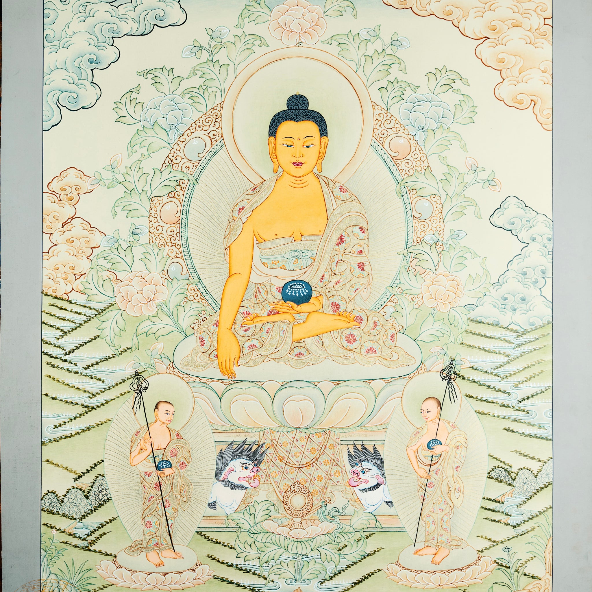 Shakyamuni Buddha Thangka: Radiance of Enlightenment