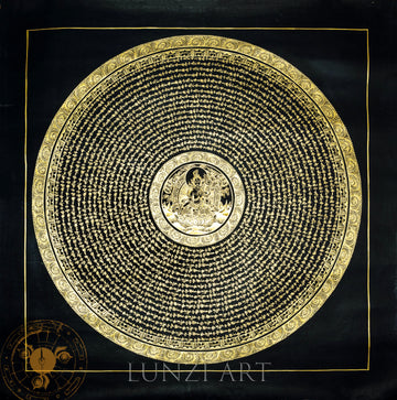 Hand Painted “White Tara Mandala” Thangka