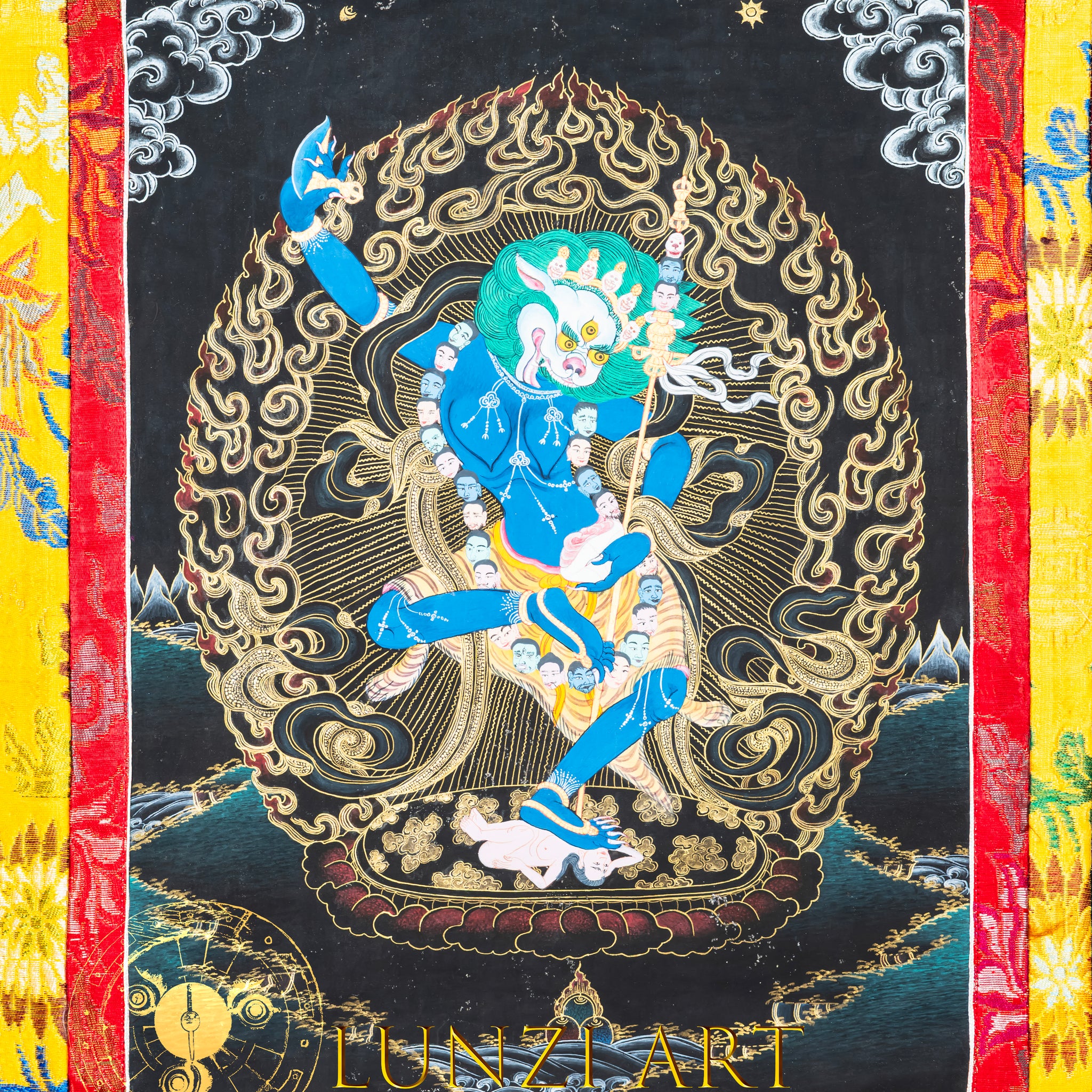 手绘唐卡星哈穆基