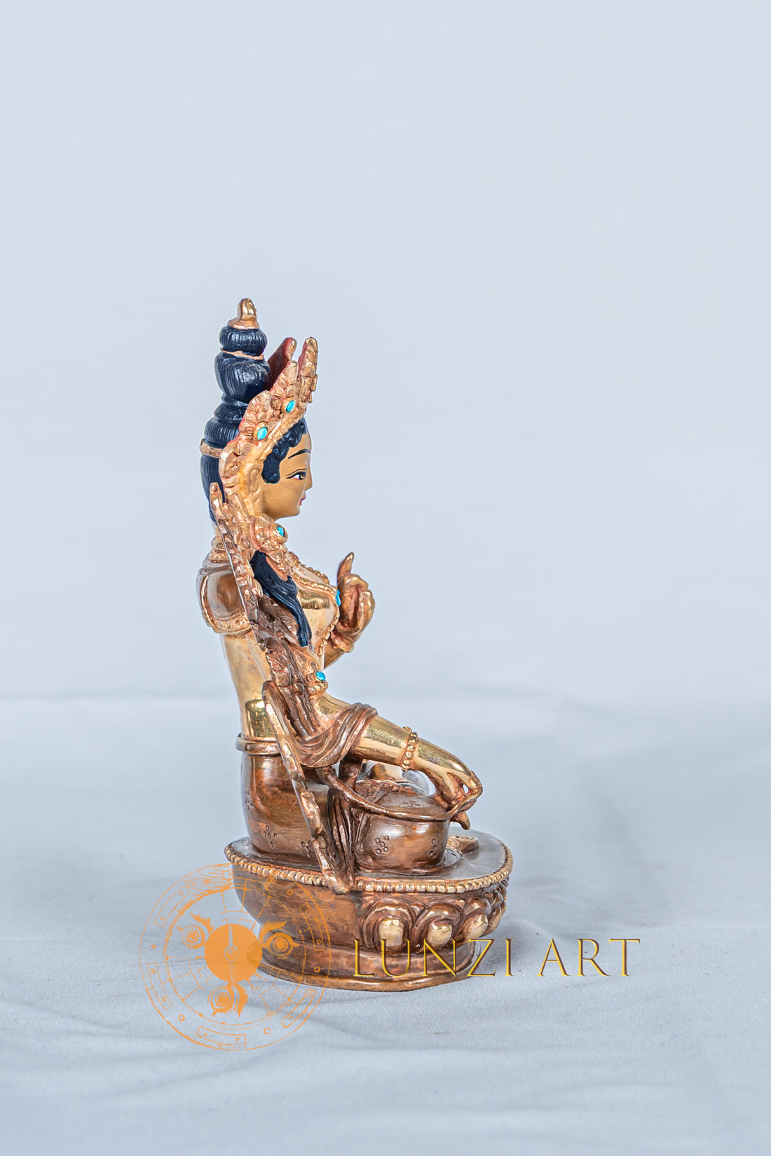 White Tara | Half Gold Plated Statue