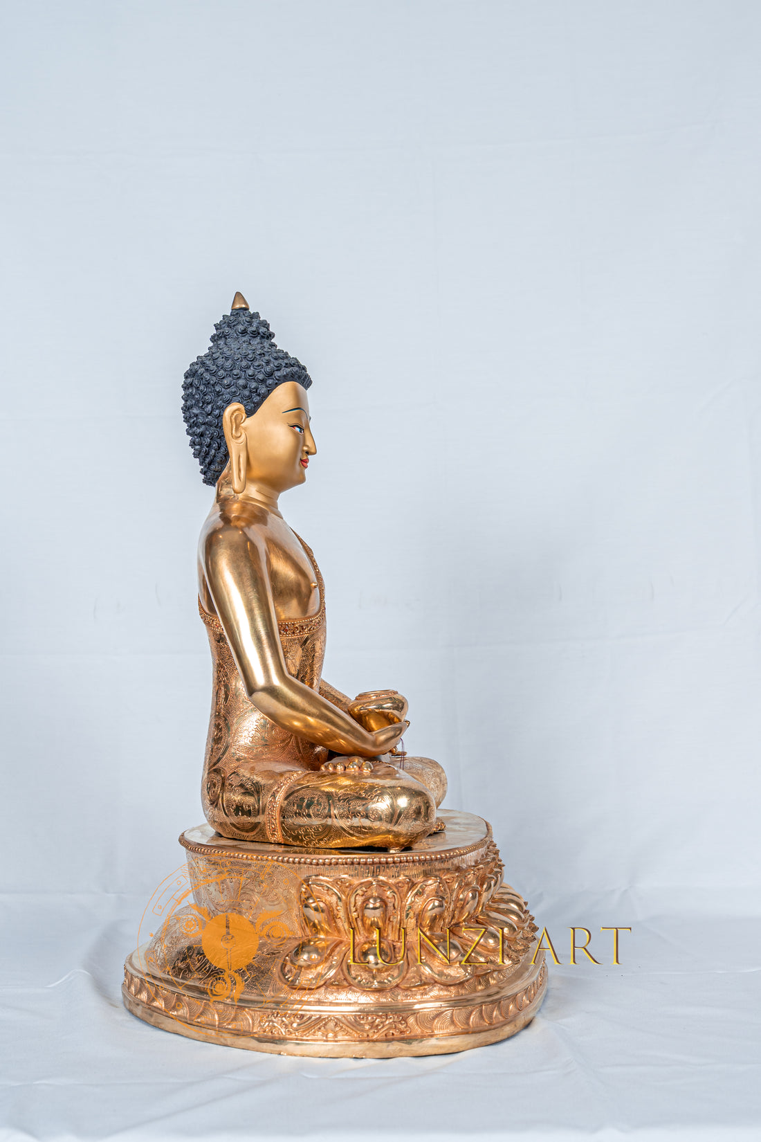 Copper Full Gold Plated Amitabha Buddha