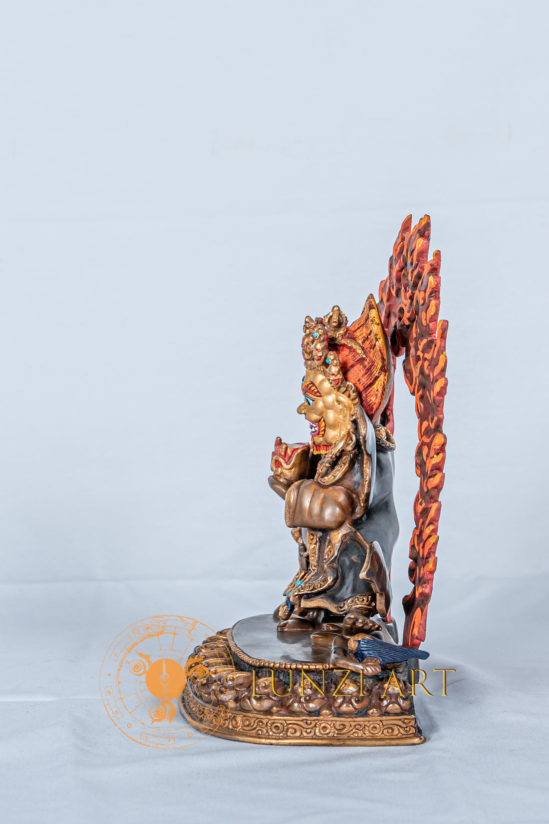 Mahakala | Half Gold Plated  Statue