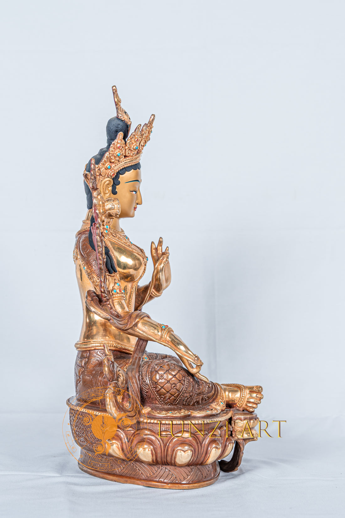 Green Tara | Half Gold Plated