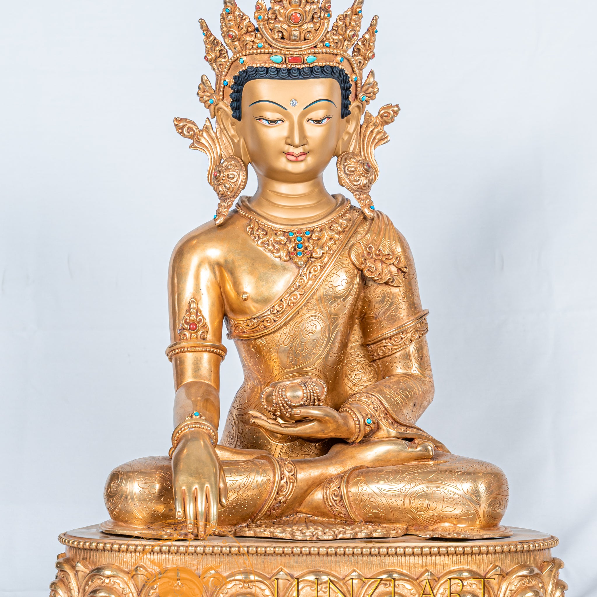Shakyamuni Buddha Statue | Copper with 24K Gold Plating