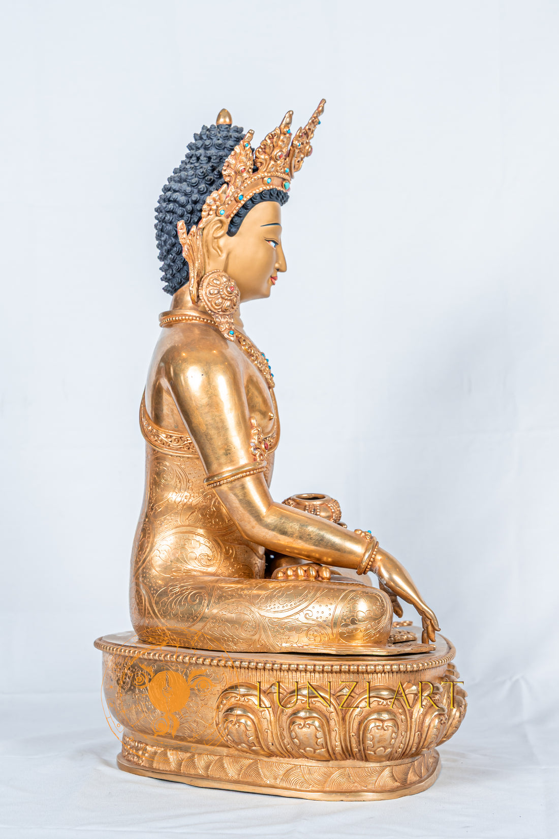 Shakyamuni Buddha Statue | Copper with 24K Gold Plating